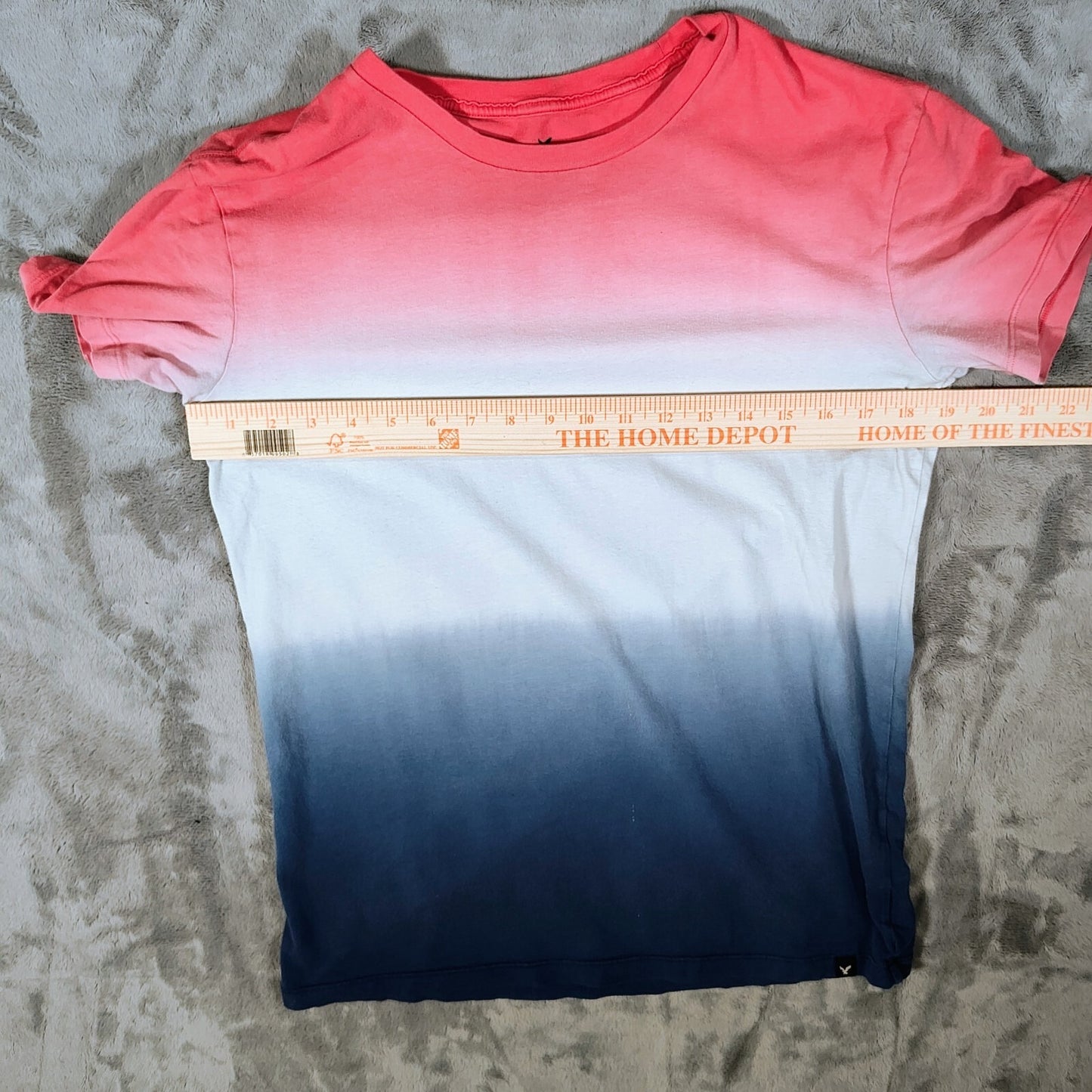 American Eagle Outfitters Men's Red, White,and Blue Hombre Flex T-Shirt (XS)