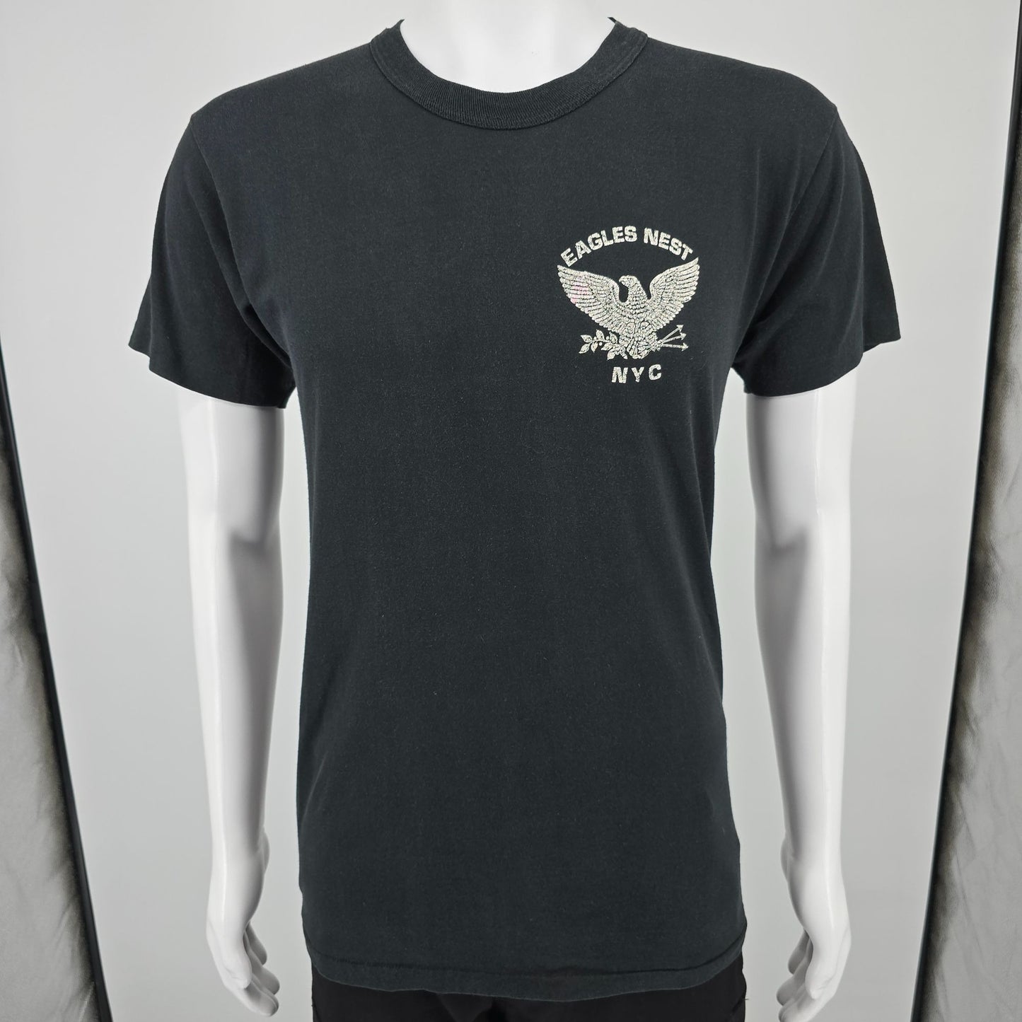 Vintage 1980s Tee Swing The Eagles Nest NYC Gay Leather/Levi Bar T-Shirt (S/M)
