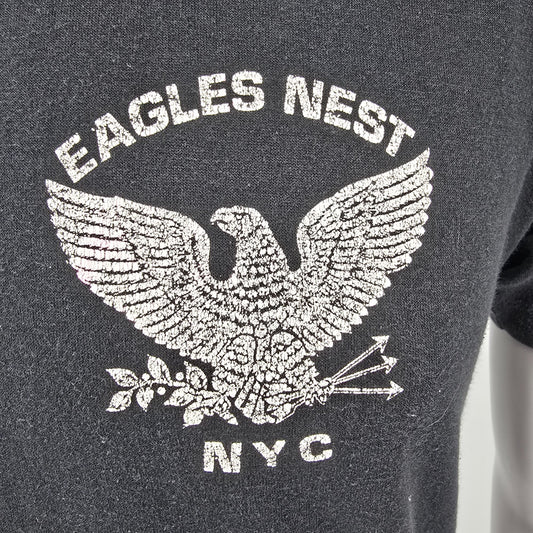 Vintage 1980s Tee Swing The Eagles Nest NYC Gay Leather/Levi Bar T-Shirt (S/M)