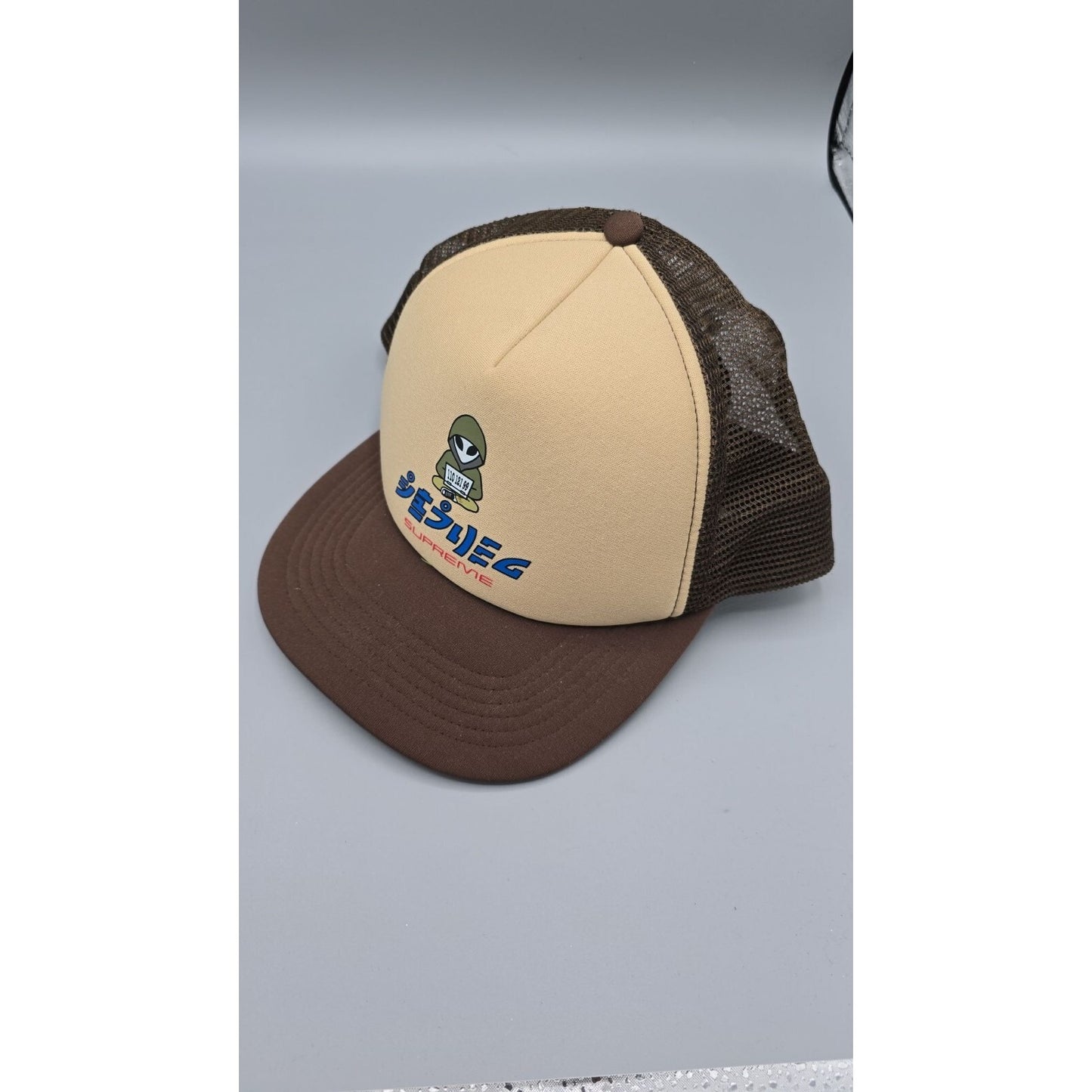 Supreme Spring Summer 2022 Alien 5-Panel Brown Snapback Mesh Trucker Hat/Cap