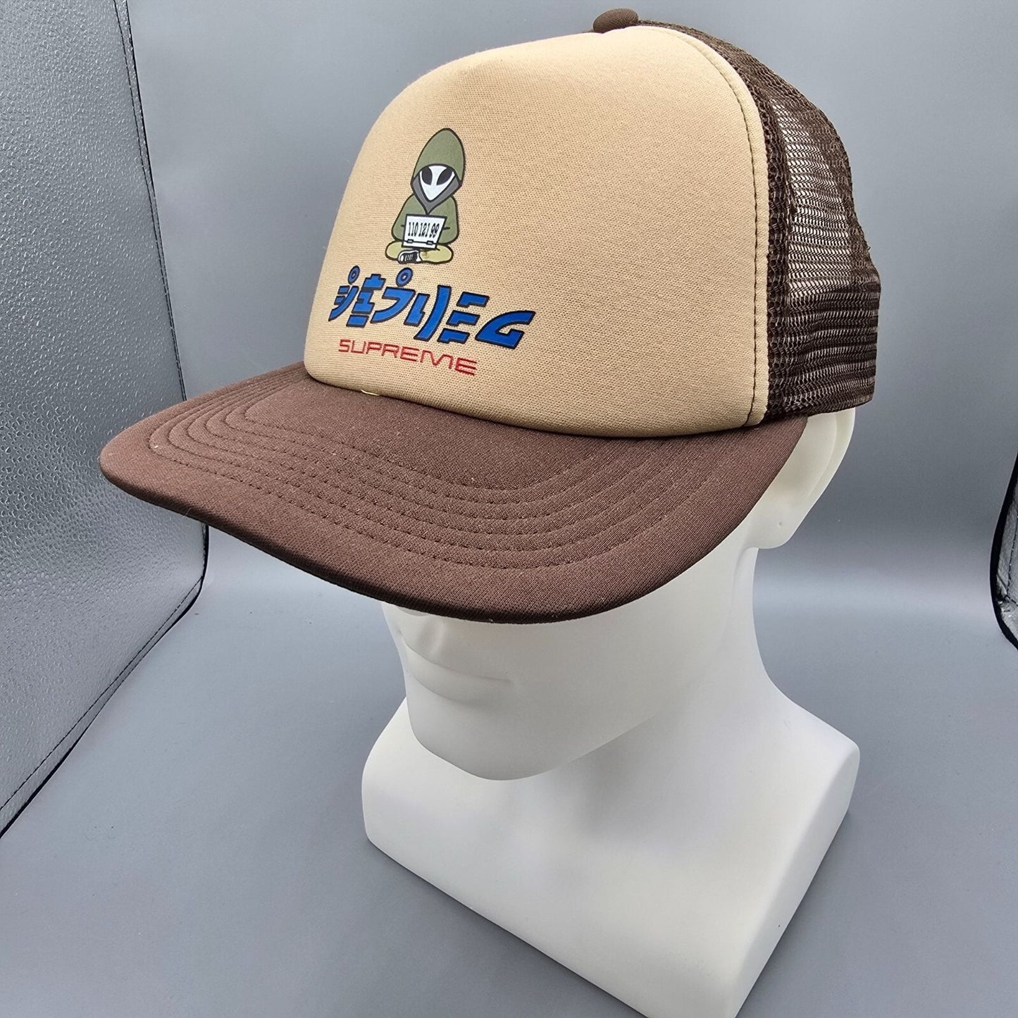 Supreme Spring Summer 2022 Alien 5-Panel Brown Snapback Mesh Trucker Hat/Cap