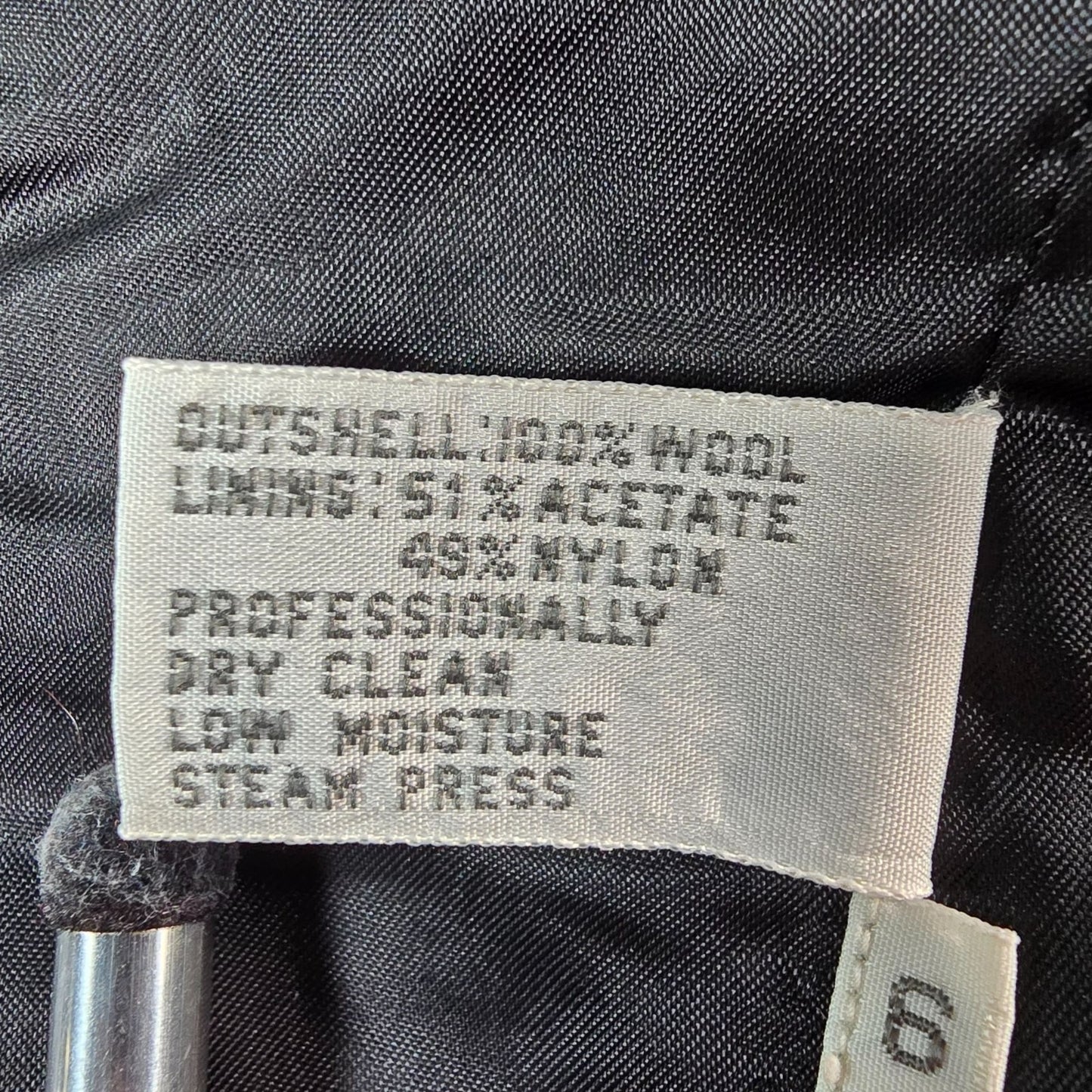 Vintage 1980s Haberdasher Women's Black Double-Breasted Wool Blazer (Small)