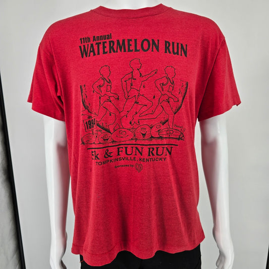Vintage 1994 Tompkinsville Kentucky 11th Annual Watermelon 5K Run T-Shirt (L)