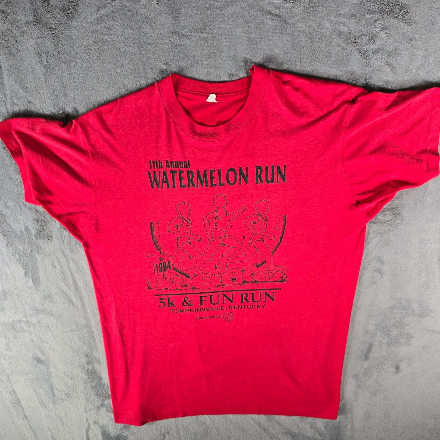 Vintage 1994 Tompkinsville Kentucky 11th Annual Watermelon 5K Run T-Shirt (L)