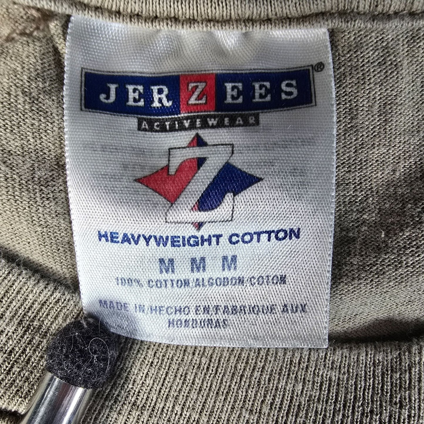 Vintage 2000s Jerzees Activewear Ale-8-One Embroidered Logo T-Shirt (M)