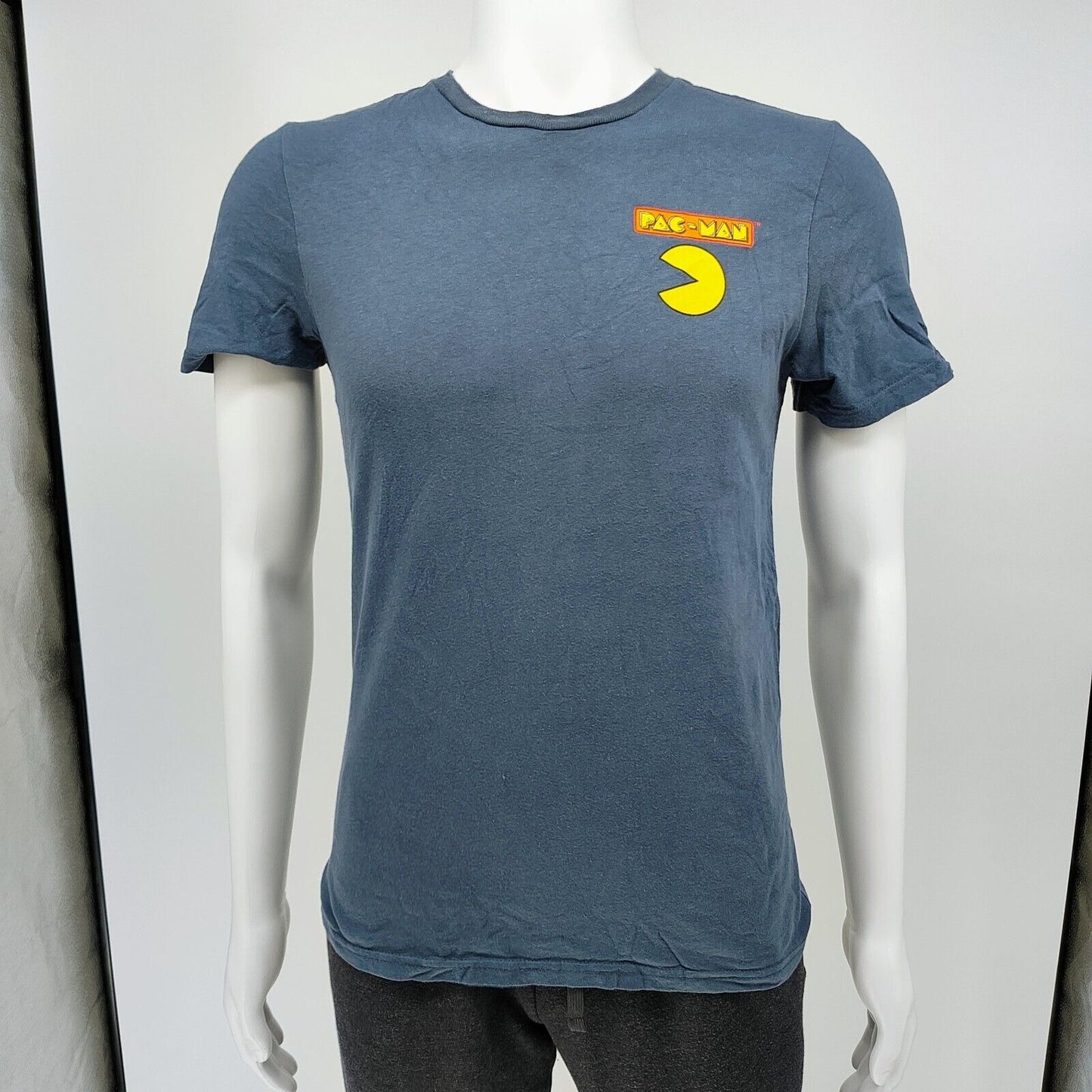 Pac-Man Boys Logo and Maze Blue Graphic T-Shirt (2XL)