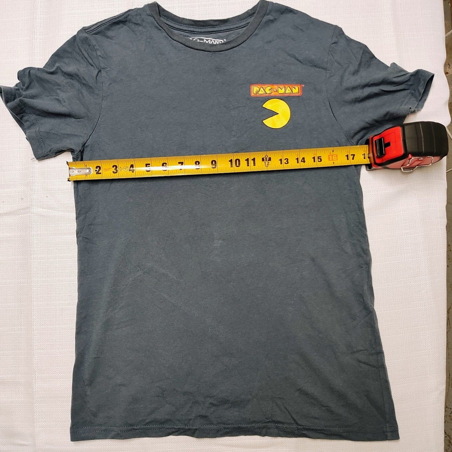Pac-Man Boys Logo and Maze Blue Graphic T-Shirt (2XL)