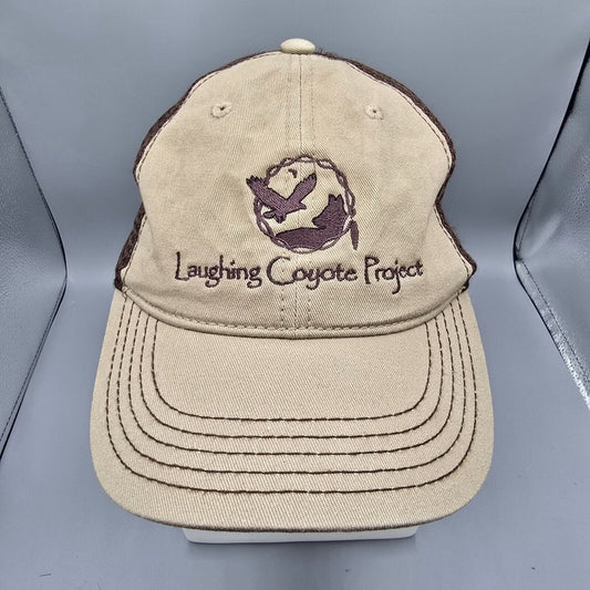 Laughing Coyote Project Beige & Brown District Super Soft Mesh Back Dad Cap
