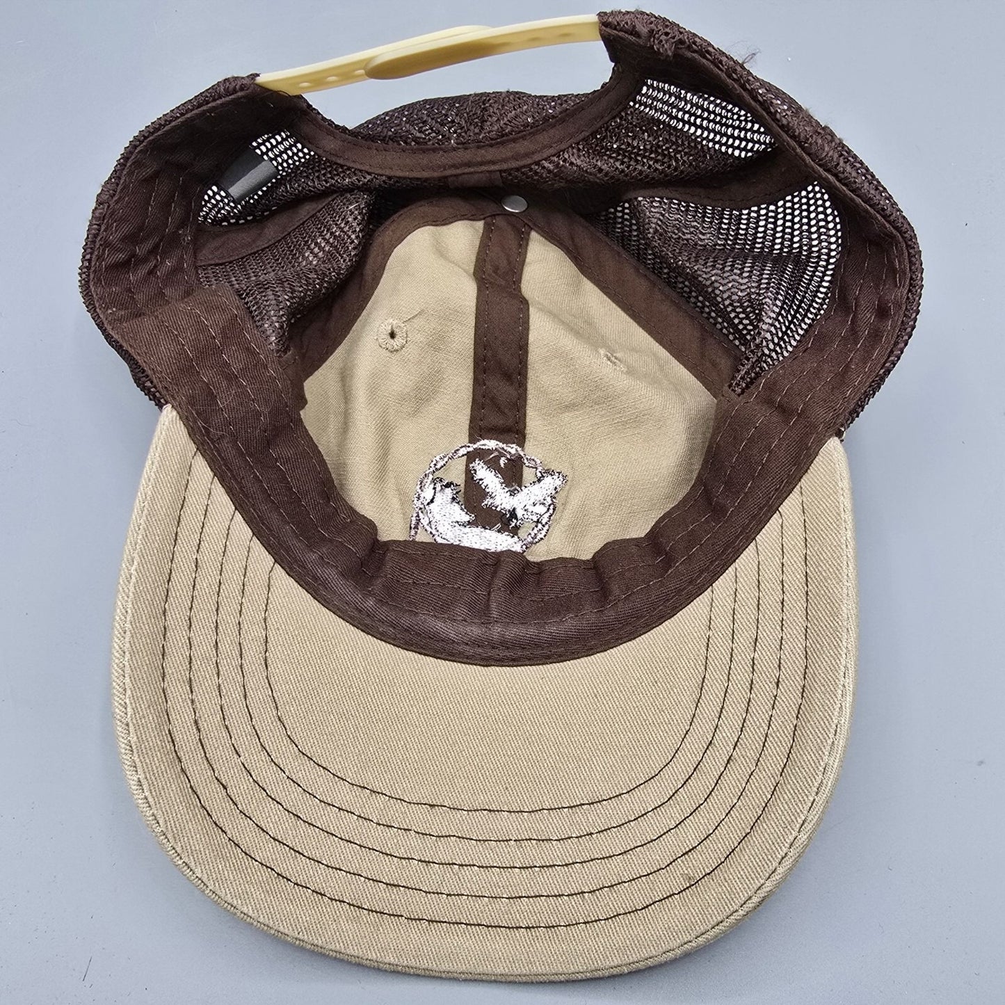 Laughing Coyote Project Beige & Brown District Super Soft Mesh Back Dad Cap