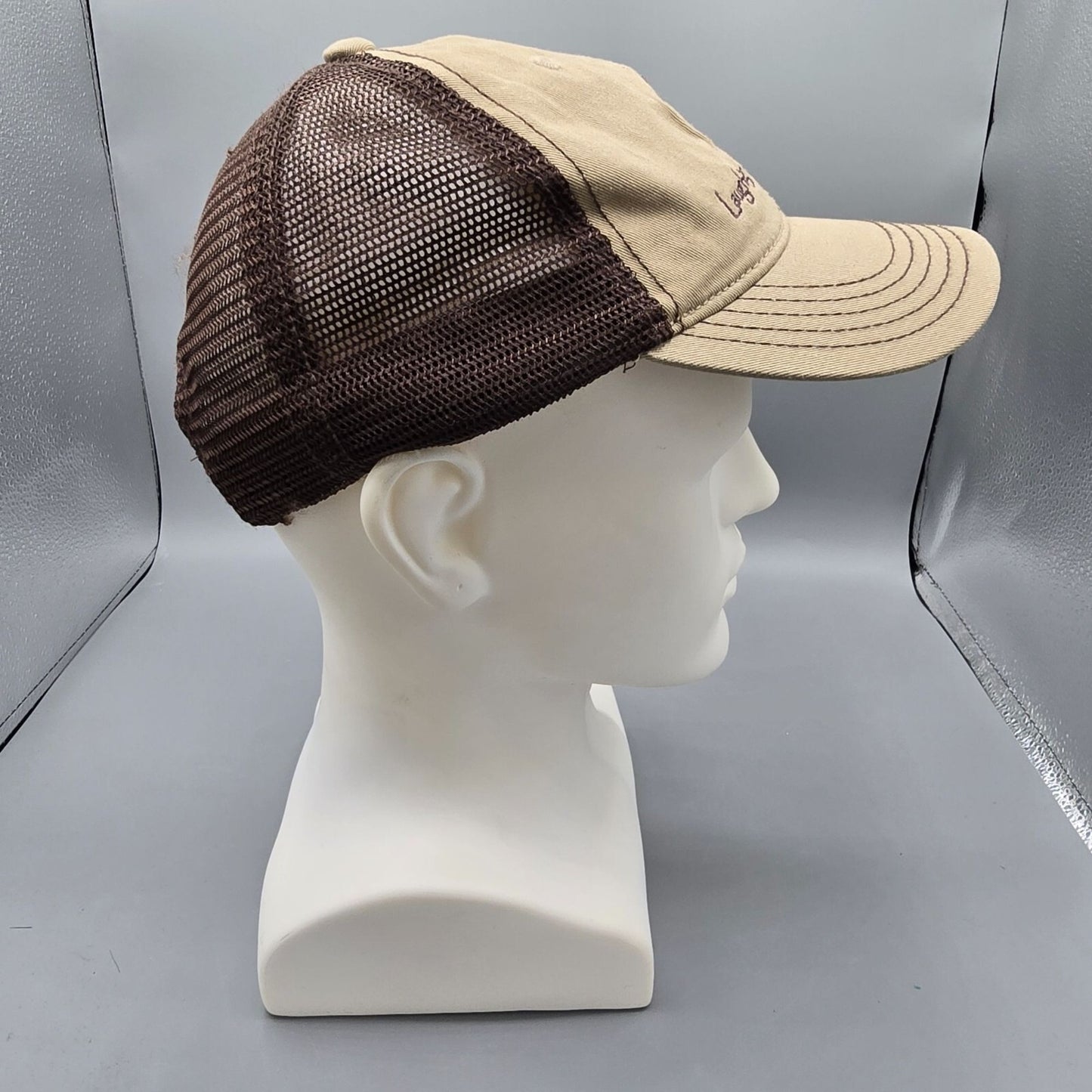 Laughing Coyote Project Beige & Brown District Super Soft Mesh Back Dad Cap
