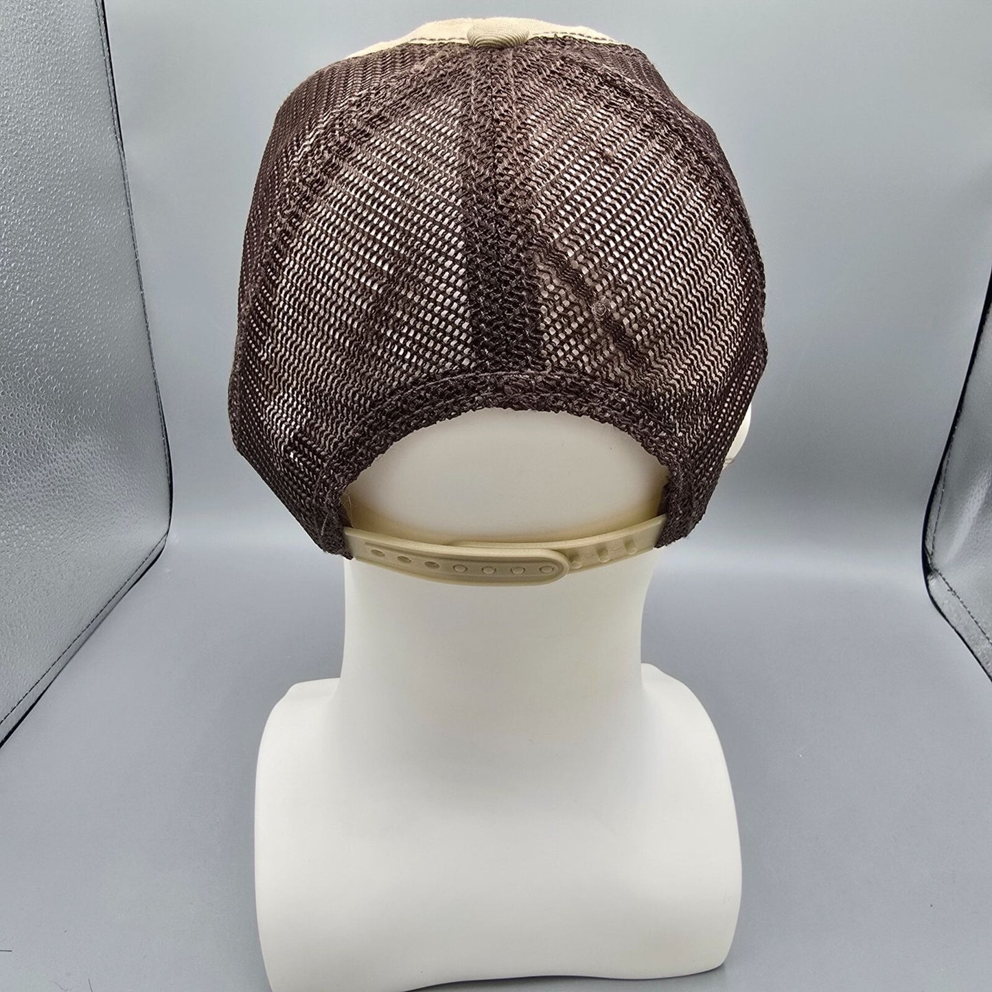 Laughing Coyote Project Beige & Brown District Super Soft Mesh Back Dad Cap