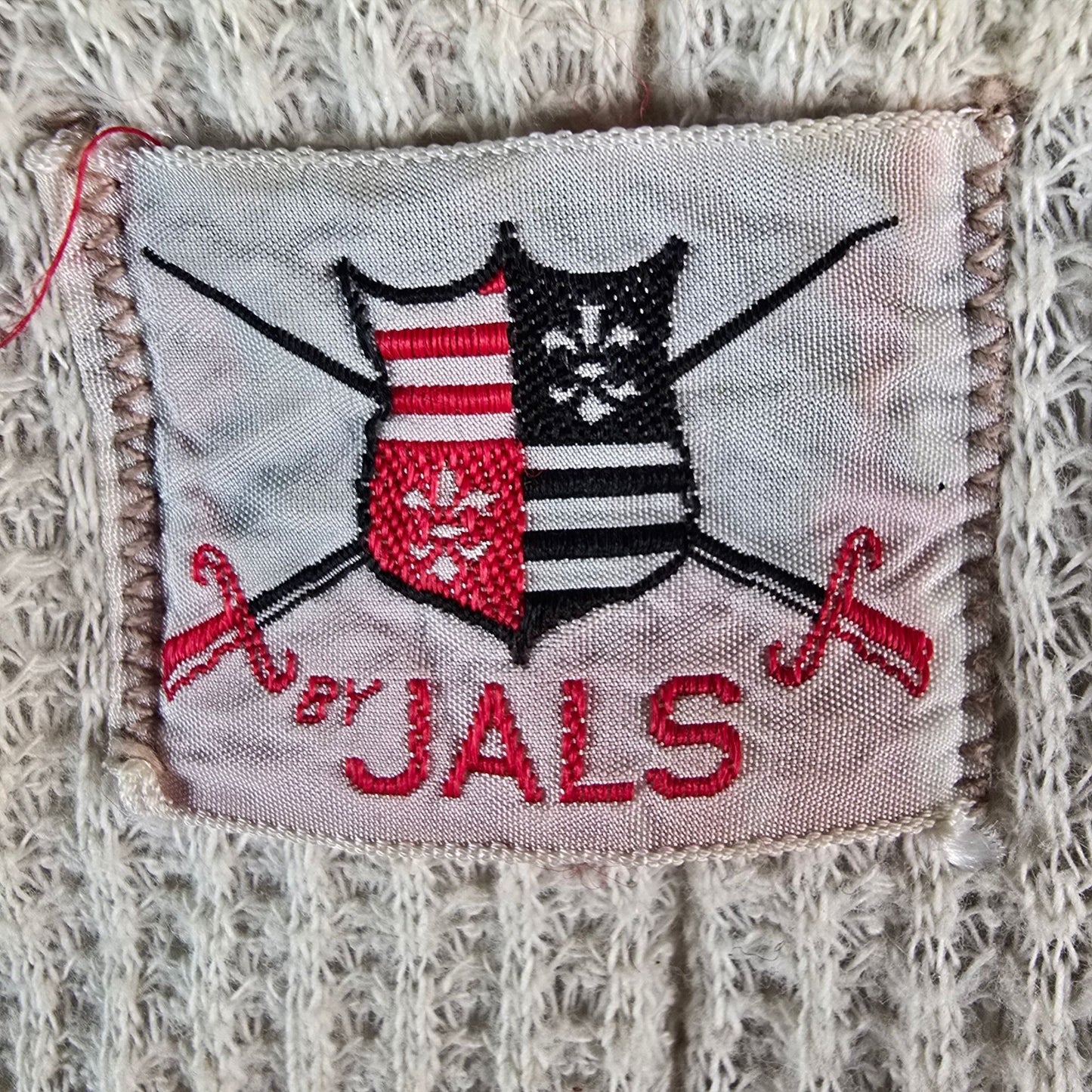 Vintage 1960s "By JALS" Tan Quilted Jacket w/ Waffle Knit Thermal Lining (XS)