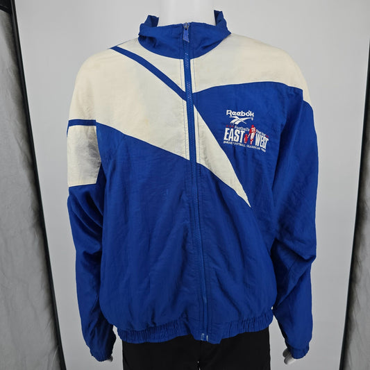 Vintage 1990s East-West Shrine Game Football Classic Windbreaker Jacket (L)