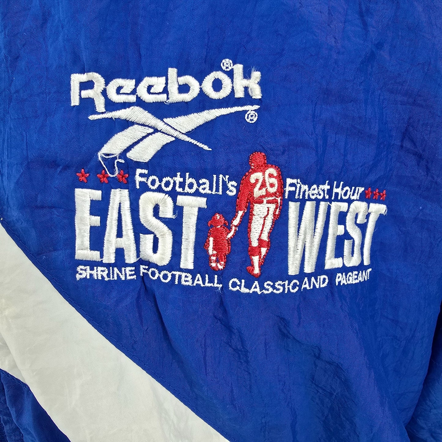 Vintage 1990s East-West Shrine Game Football Classic Windbreaker Jacket (L)