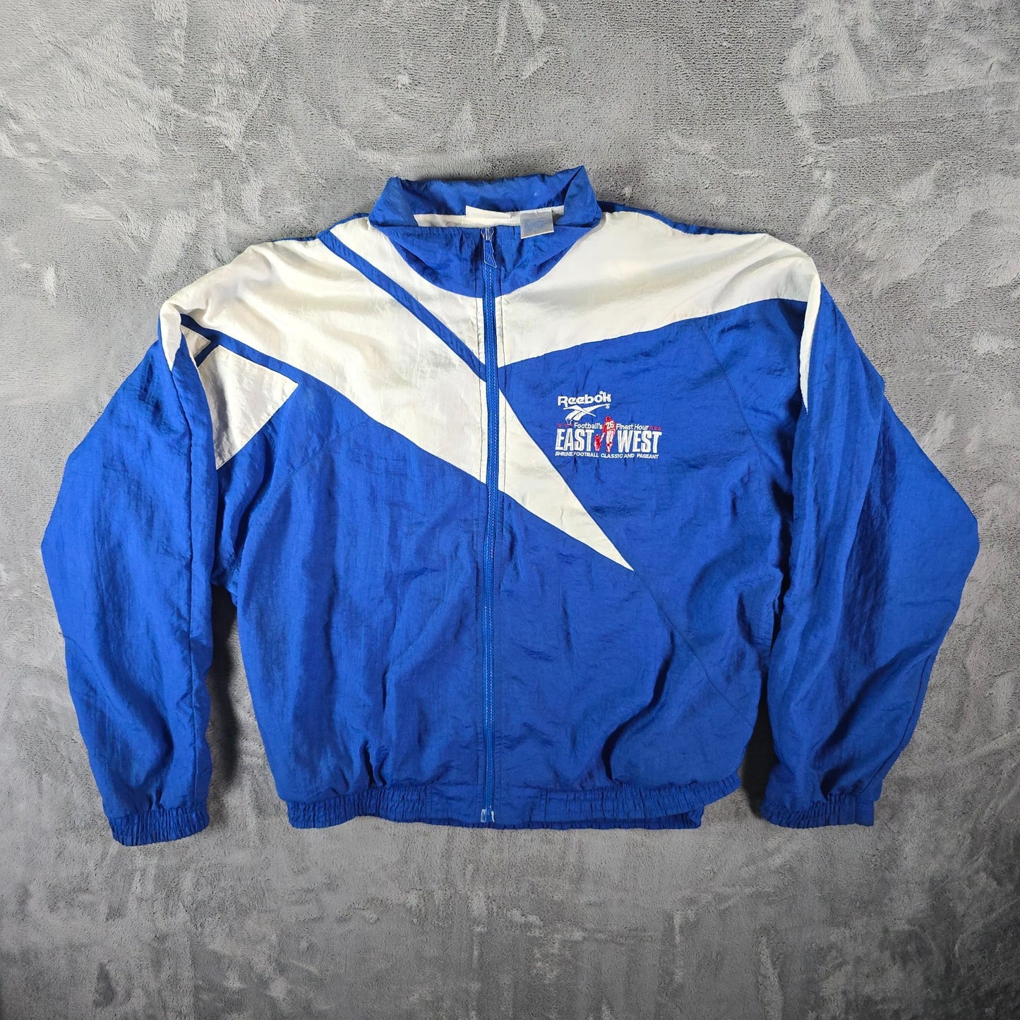 Vintage 1990s East-West Shrine Game Football Classic Windbreaker Jacket (L)