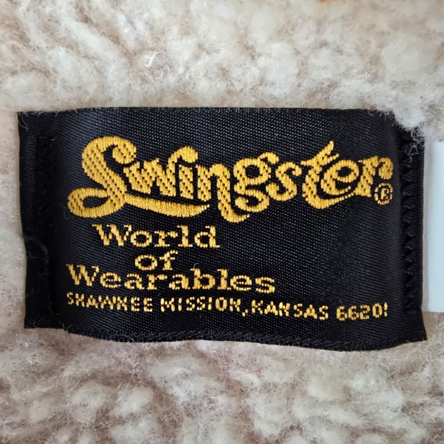 Vintage 1980s Swingster Garst Seed Company Sherpa Lined Bomber Jacket (L)