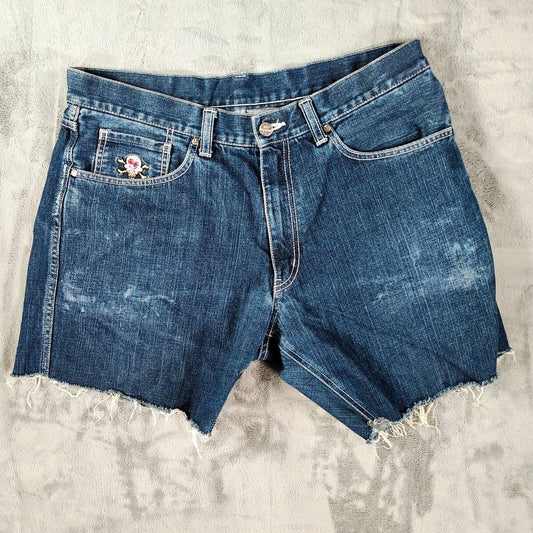 Billionaire Boys Club X Ice Cream Made in Japan DIY Cut Off Jean Shorts (34.5")