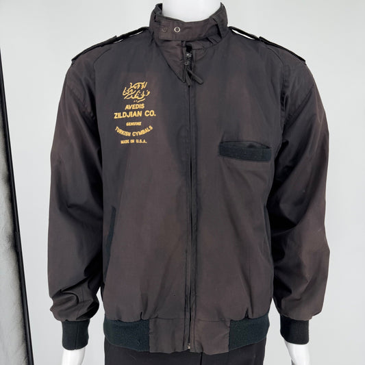Vintage 1980s Avedis Zildjian Turkish Cymbals Promotional Bomber Jacket (L)