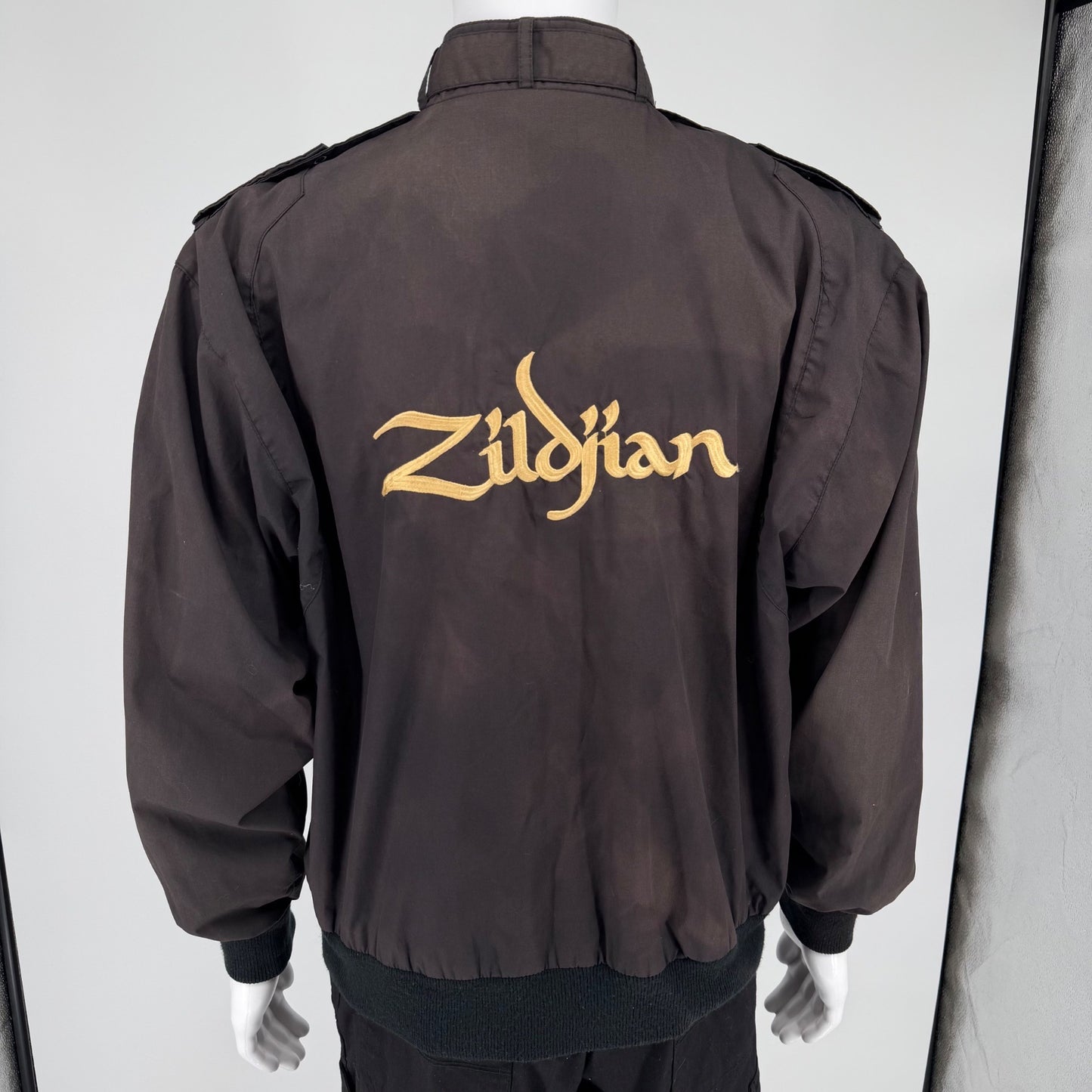 Vintage 1980s Avedis Zildjian Turkish Cymbals Promotional Bomber Jacket (L)