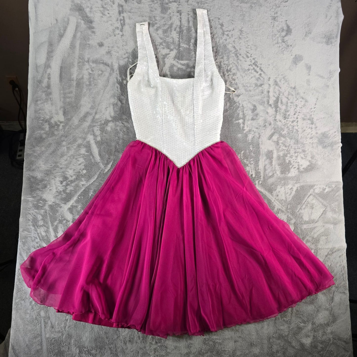 Vintage 1980s Rivar's Sequined Halter Performance/Party Dress (Junior's Small)