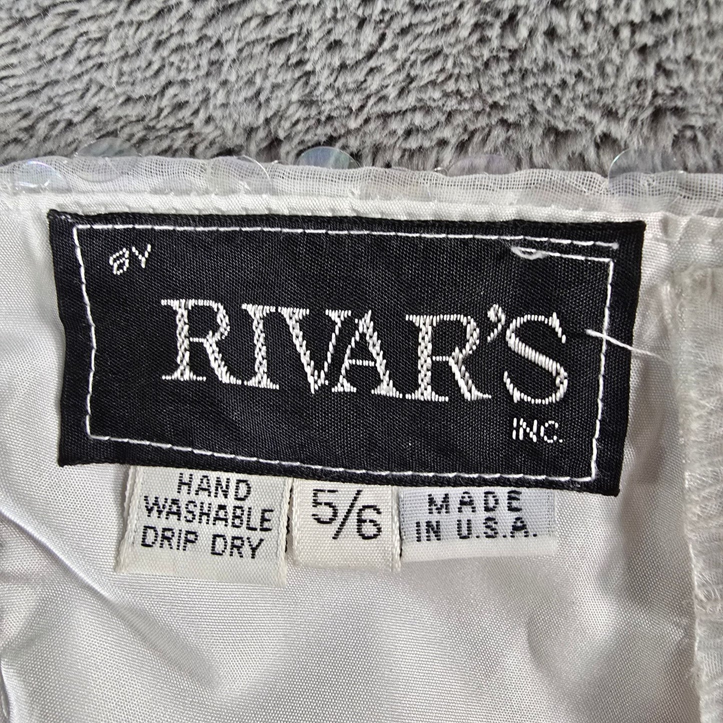 Vintage 1980s Rivar's Sequined Halter Performance/Party Dress (Junior's Small)