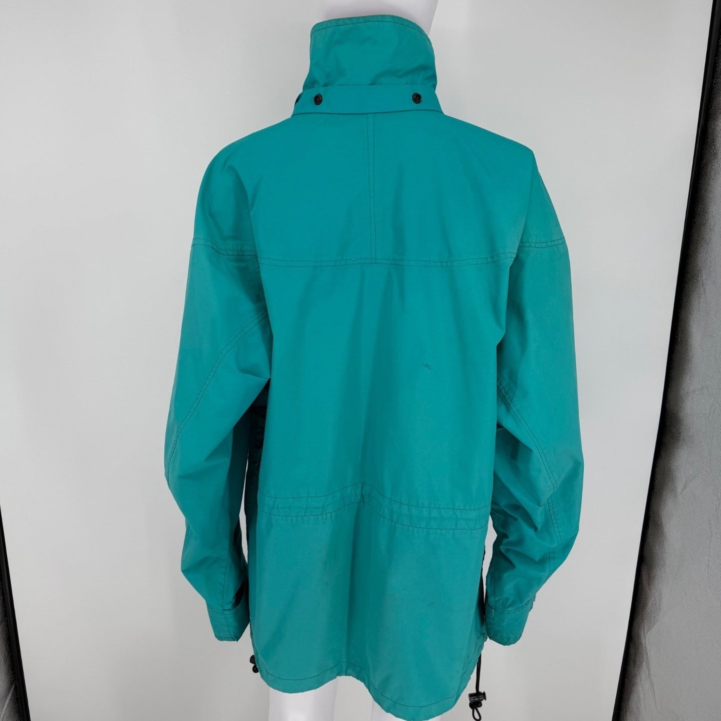 Vintage 1990s The North Face Women's Teal Made in USA Gore-Tex Shell Jacket (M)