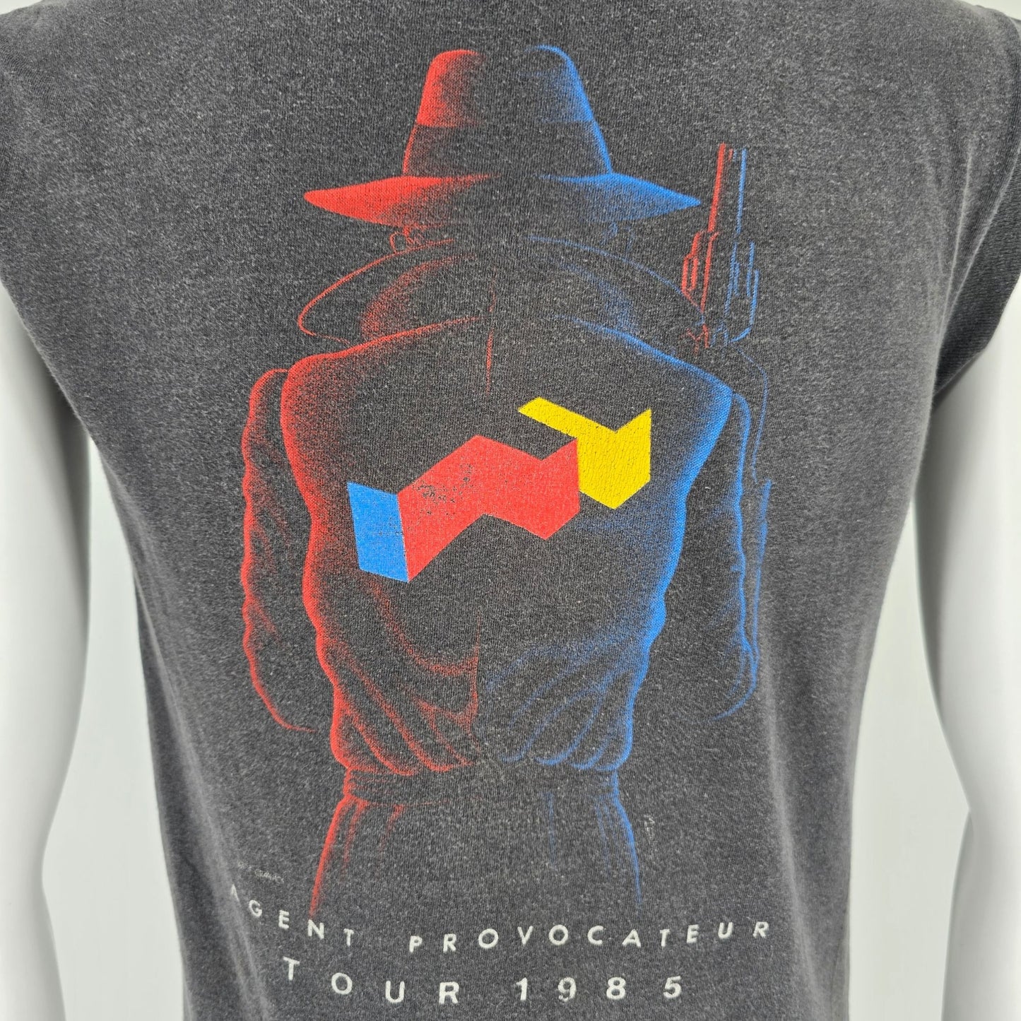 Vintage 1980s Foreigner Agent Provocateur 1985 Tour Sleeveless T-Shirt (S)