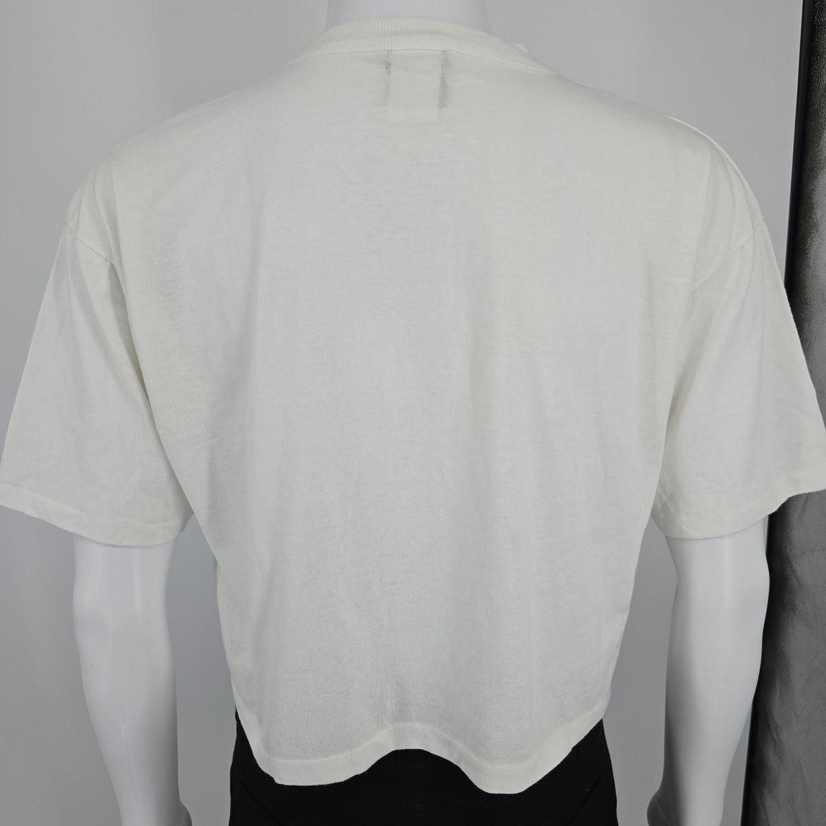 Vintage 1980s Urban Gear Urban Surf Beach Gear Cropped Neon T-Shirt (L/XL)