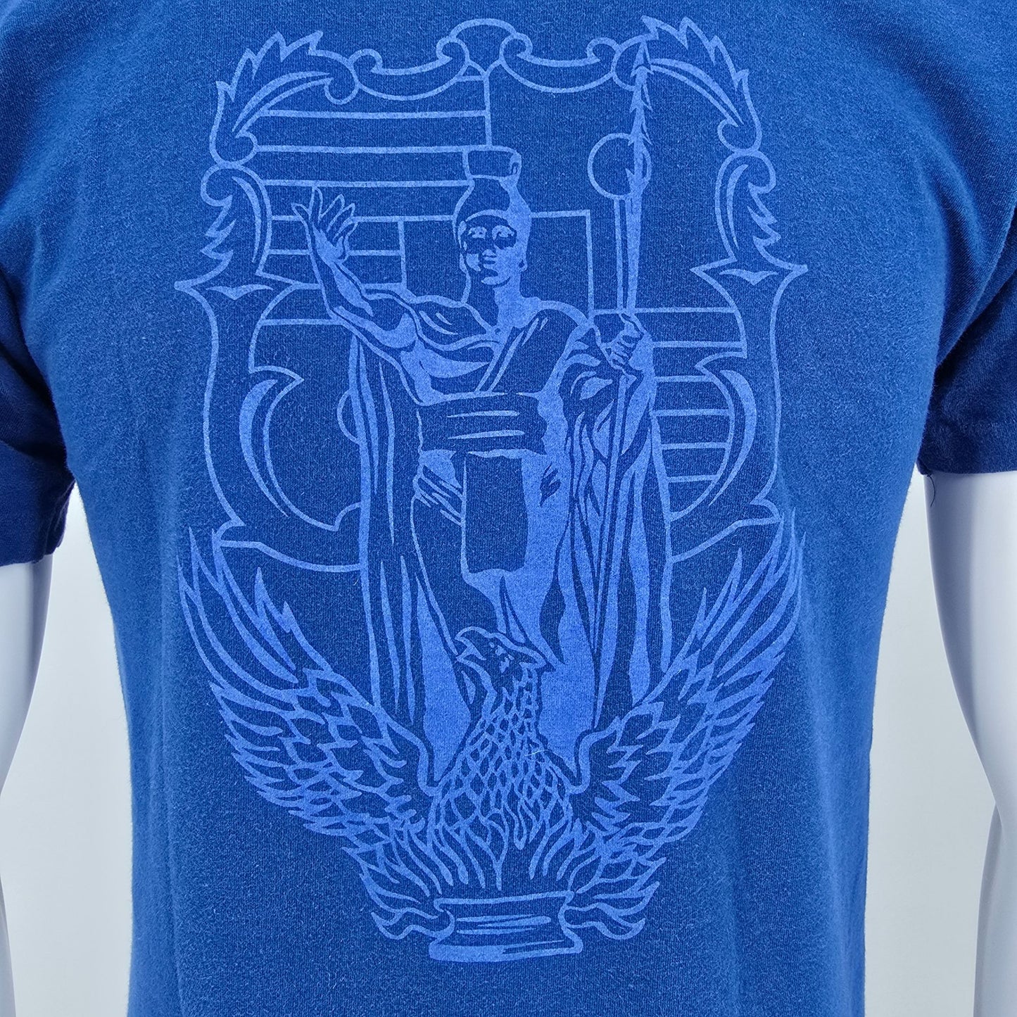 Vintage 1990s Blue Ha'aheo Hawaii Public Service Single Stitch T-Shirt (S/M)