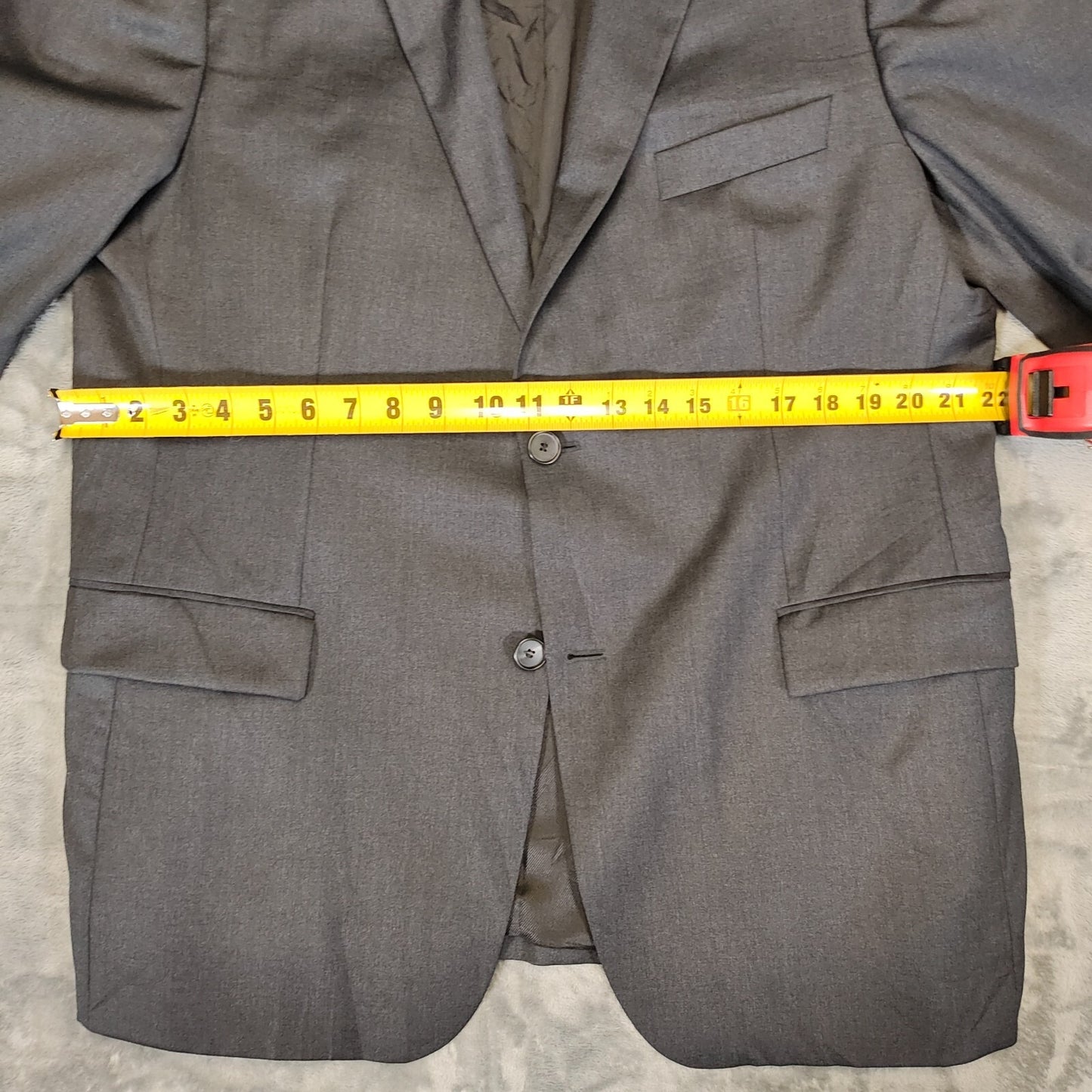 Boss Hugo Boss Reda Super 100 Charcoal Pasolini/Movie US_2 Suit Jacket (44R)