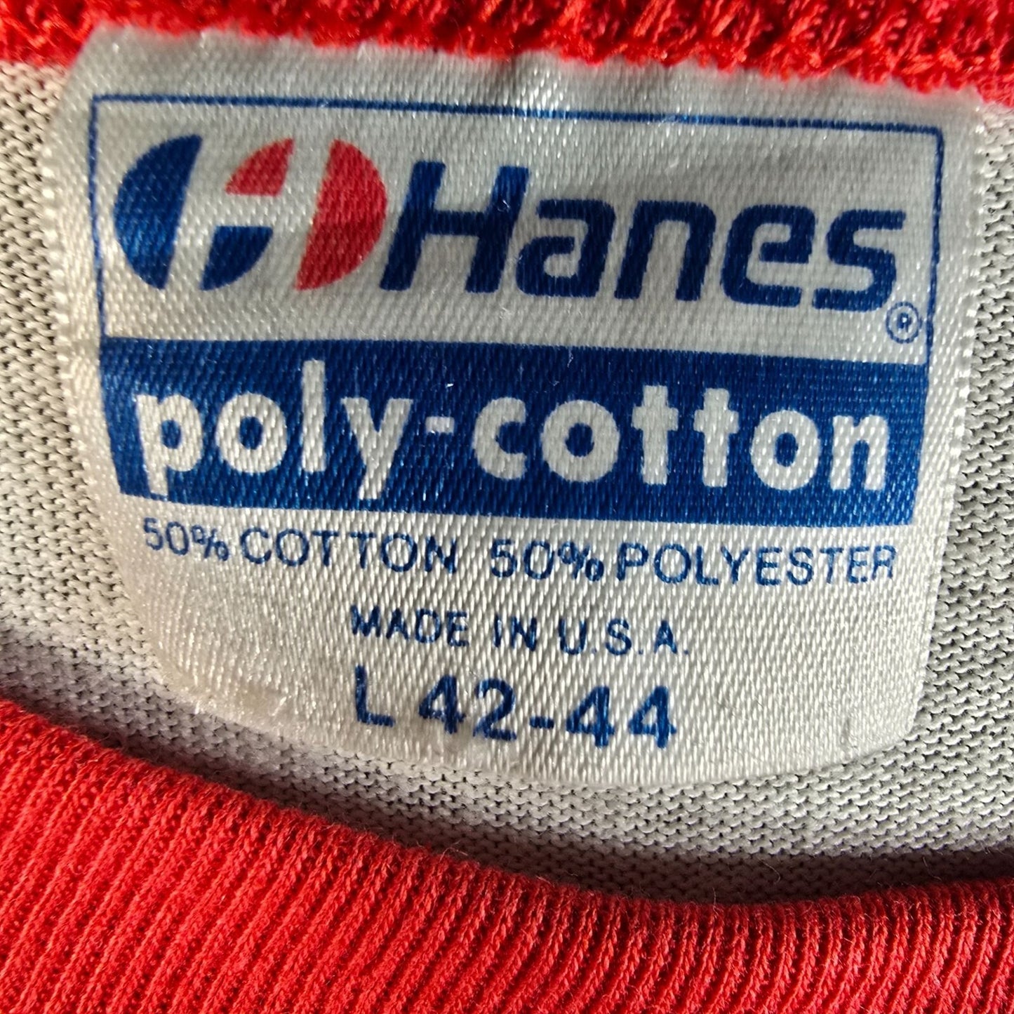 Vintage 1980s Hanes Gateway AMC Greater St. Louis Area Ringer Tee T-Shirt (M/L)