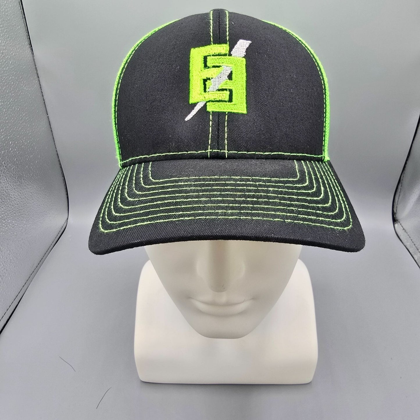 Outdoor Cap Platinum Series Black & Neon Green Emmons Electric Baseball Cap
