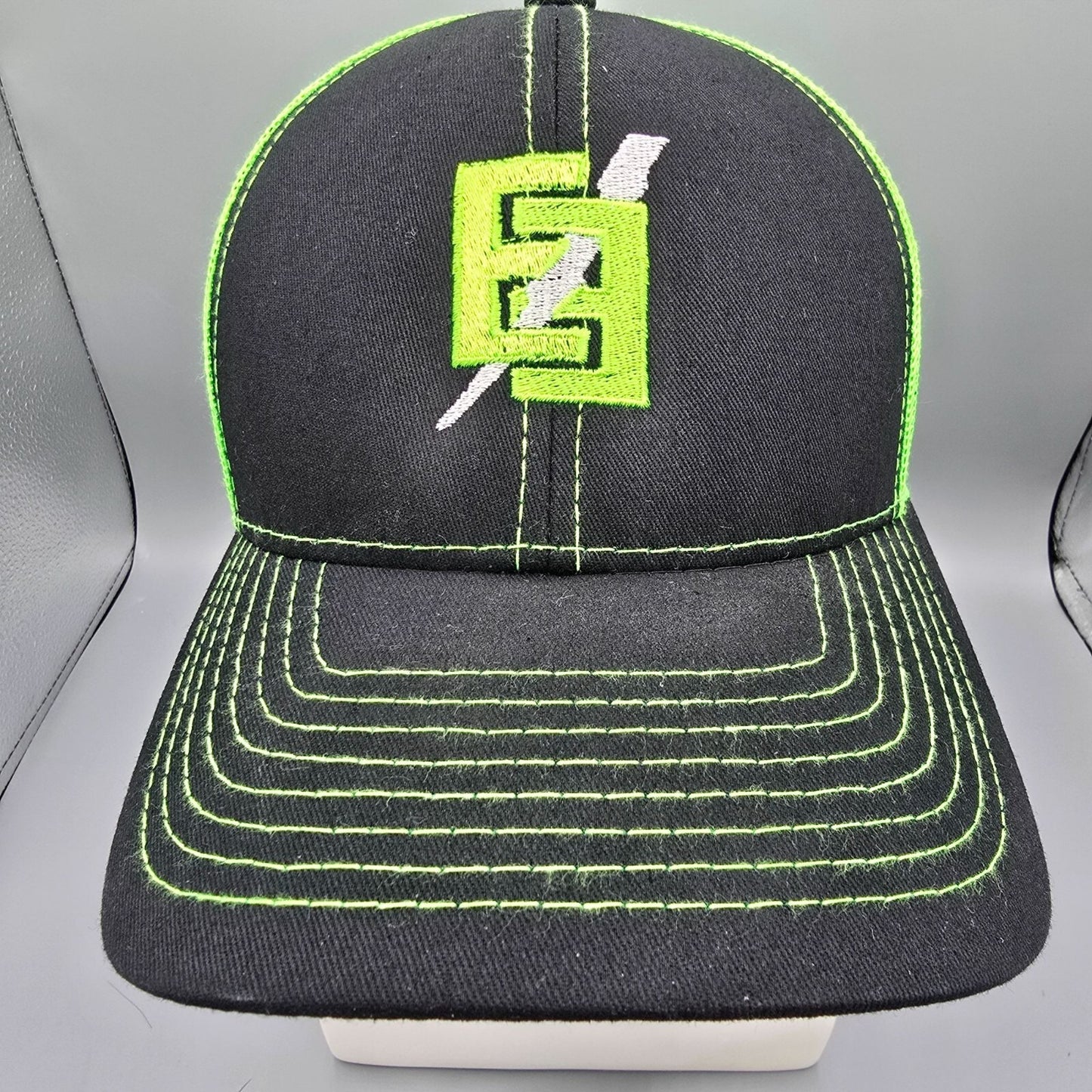 Outdoor Cap Platinum Series Black & Neon Green Emmons Electric Baseball Cap