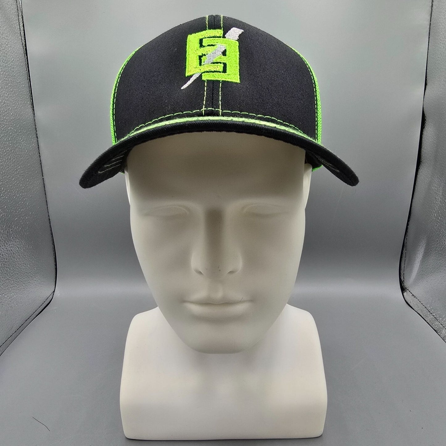 Outdoor Cap Platinum Series Black & Neon Green Emmons Electric Baseball Cap