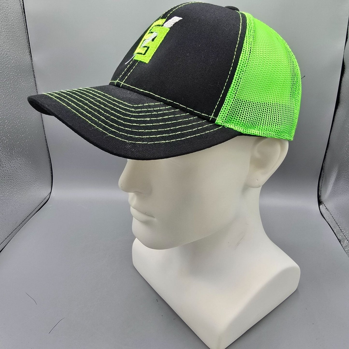 Outdoor Cap Platinum Series Black & Neon Green Emmons Electric Baseball Cap