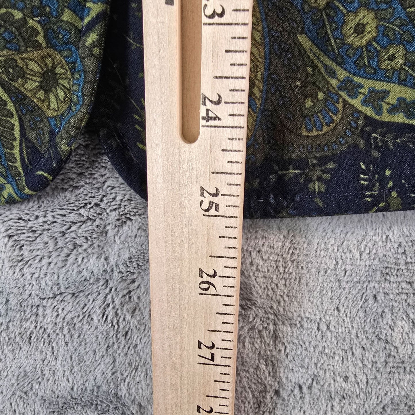 2000s Harvé Benard Women's Navy & Olive Paisley Print Blazer Jacket (Small)