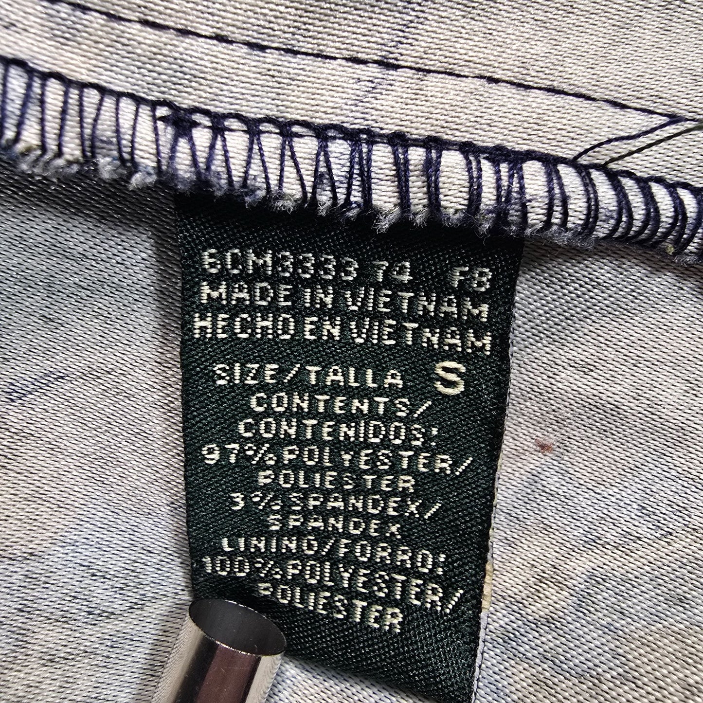 2000s Harvé Benard Women's Navy & Olive Paisley Print Blazer Jacket (Small)