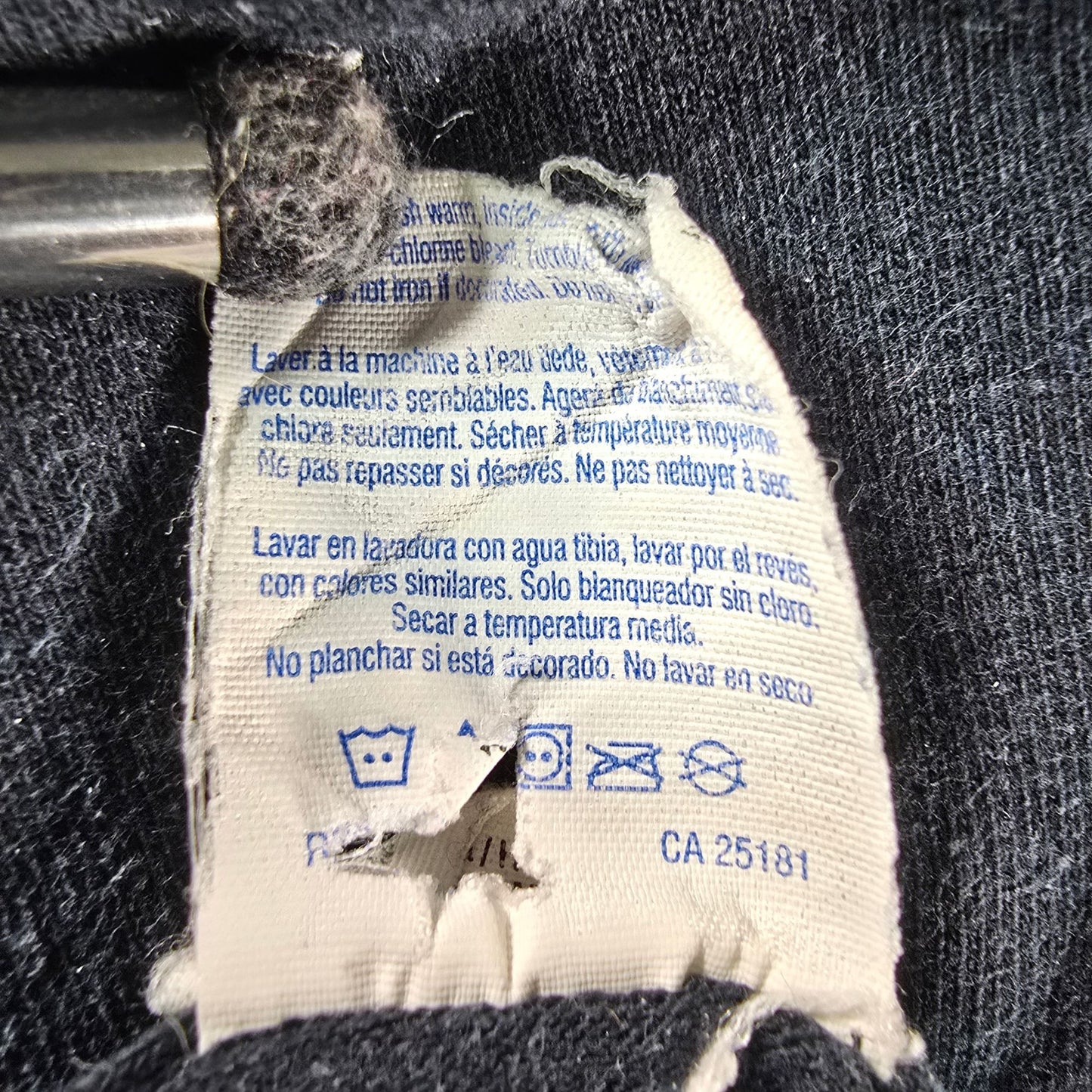 2010s Gildan Heavy Cotton Grim Reaper Motorcycle Graphic Biker T-Shirt (M) *Fair