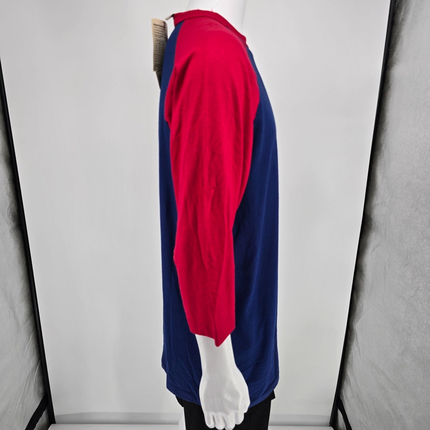 Vintage 1990s NWD Deadstock Munsingwear 3/4 Sleeve Blank Raglan Baseball Tee (L)
