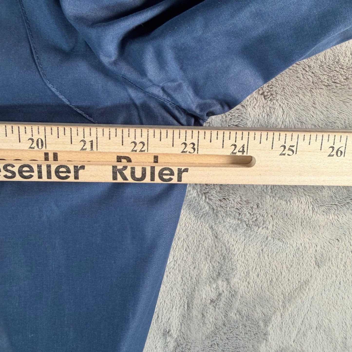 Vintage 1980s Members Only Blue Padded Bomber Jacket (Size 40/Medium)