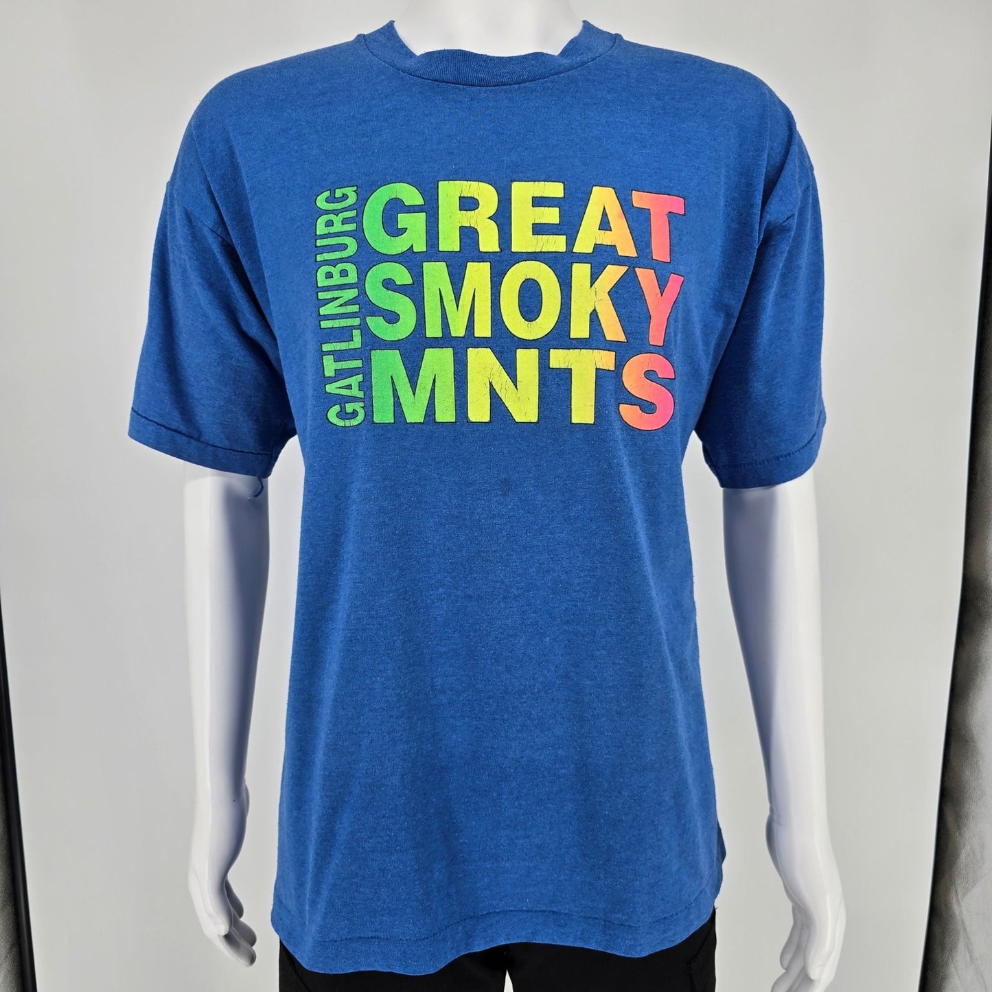 Vintage 1990s Gatlinburg "Great Smoky Mnts" Souvenir/Tourist T-Shirt (XL)