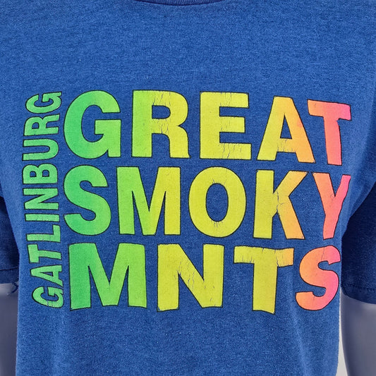 Vintage 1990s Gatlinburg "Great Smoky Mnts" Souvenir/Tourist T-Shirt (XL)