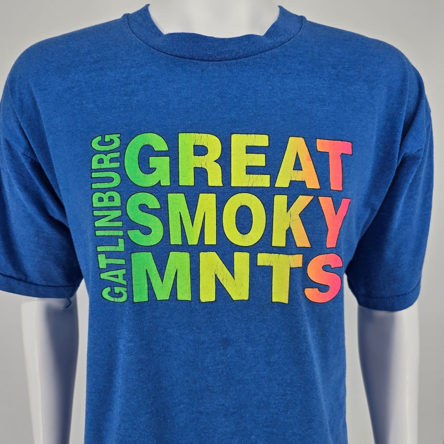 Vintage 1990s Gatlinburg "Great Smoky Mnts" Souvenir/Tourist T-Shirt (XL)