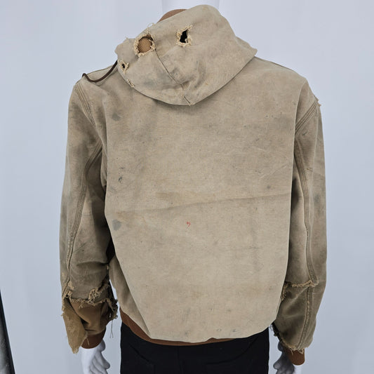 Thrashed Vintage 1990s Carhartt JR106/J03 BRN Thermal-Lined Active Jacket (L)