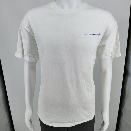 Vintage Lockheed Martin Washington DC Metro Area Hanes Beefy-T White T-Shirt (L)