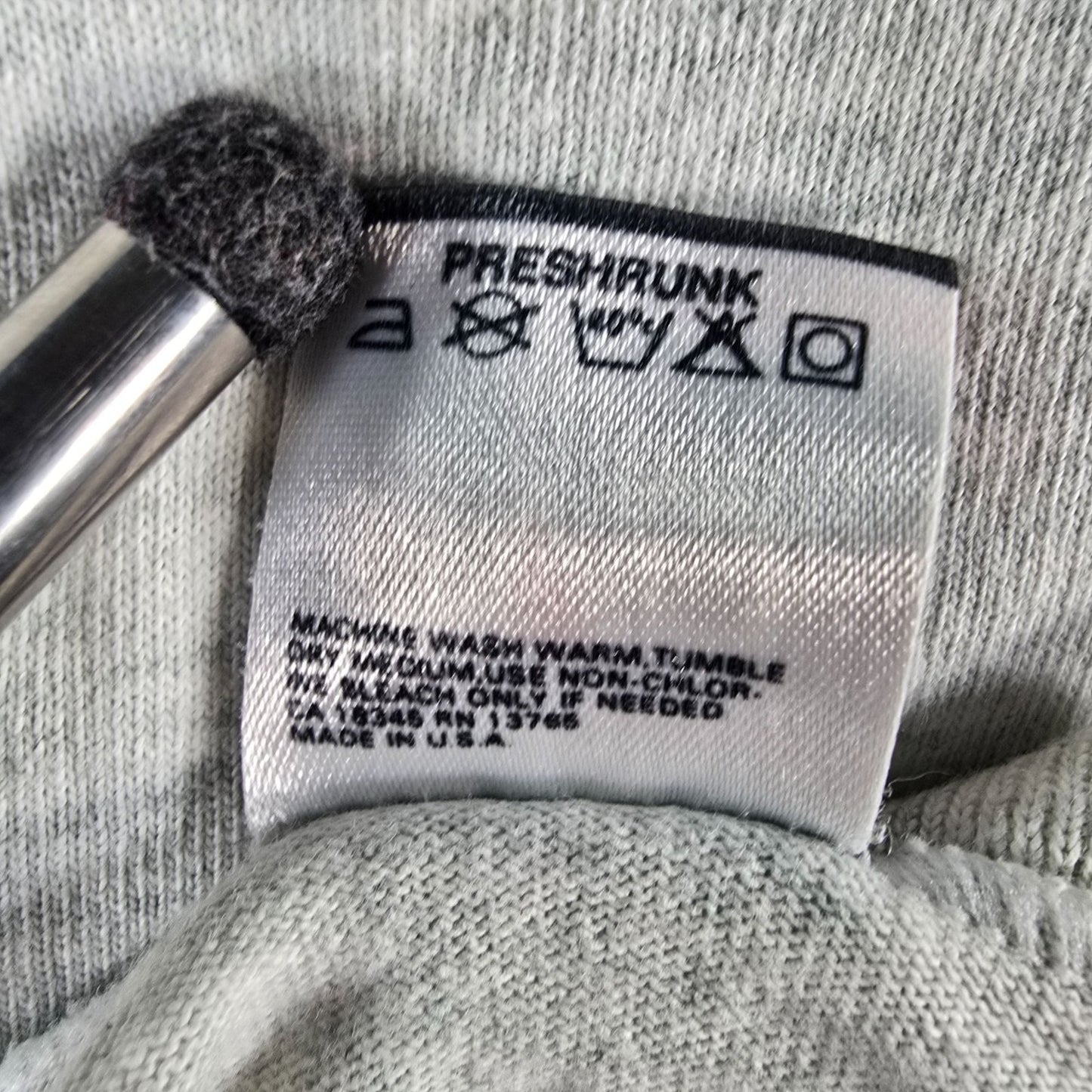 Distressed 1990s BVD Leisurewear Light Gray Blank Single Stitch T-Shirt (XL)