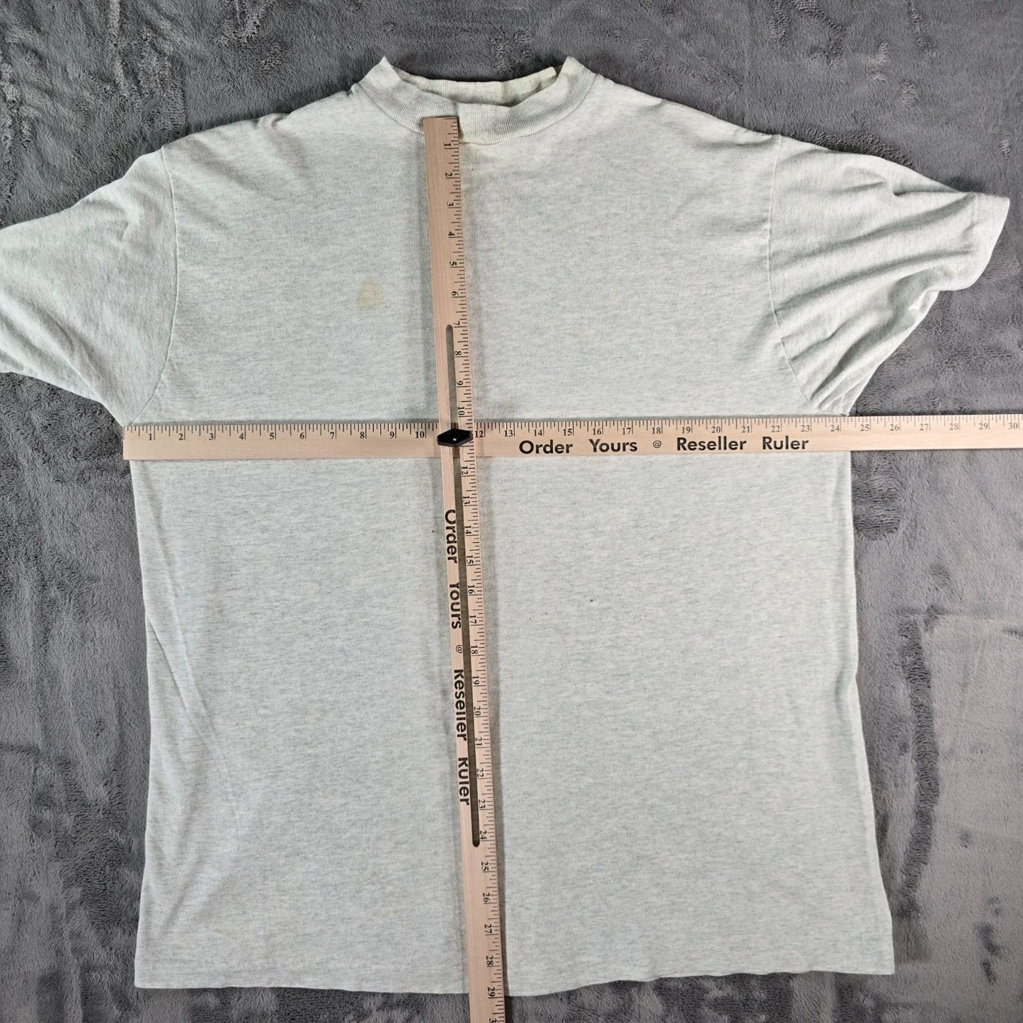Distressed 1990s BVD Leisurewear Light Gray Blank Single Stitch T-Shirt (XL)