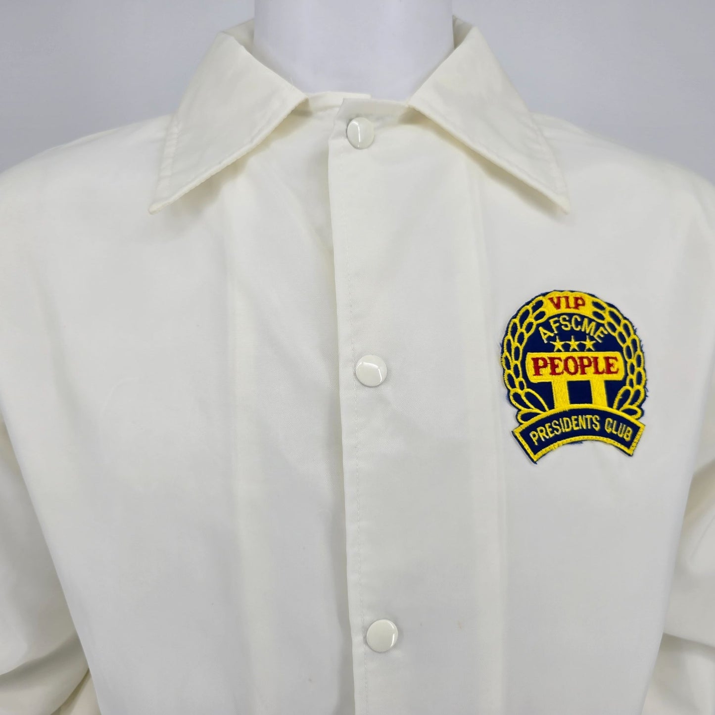 Vintage 1990s Windjammer AFSCME VIP People Presidents Club Coach Jacket (S)