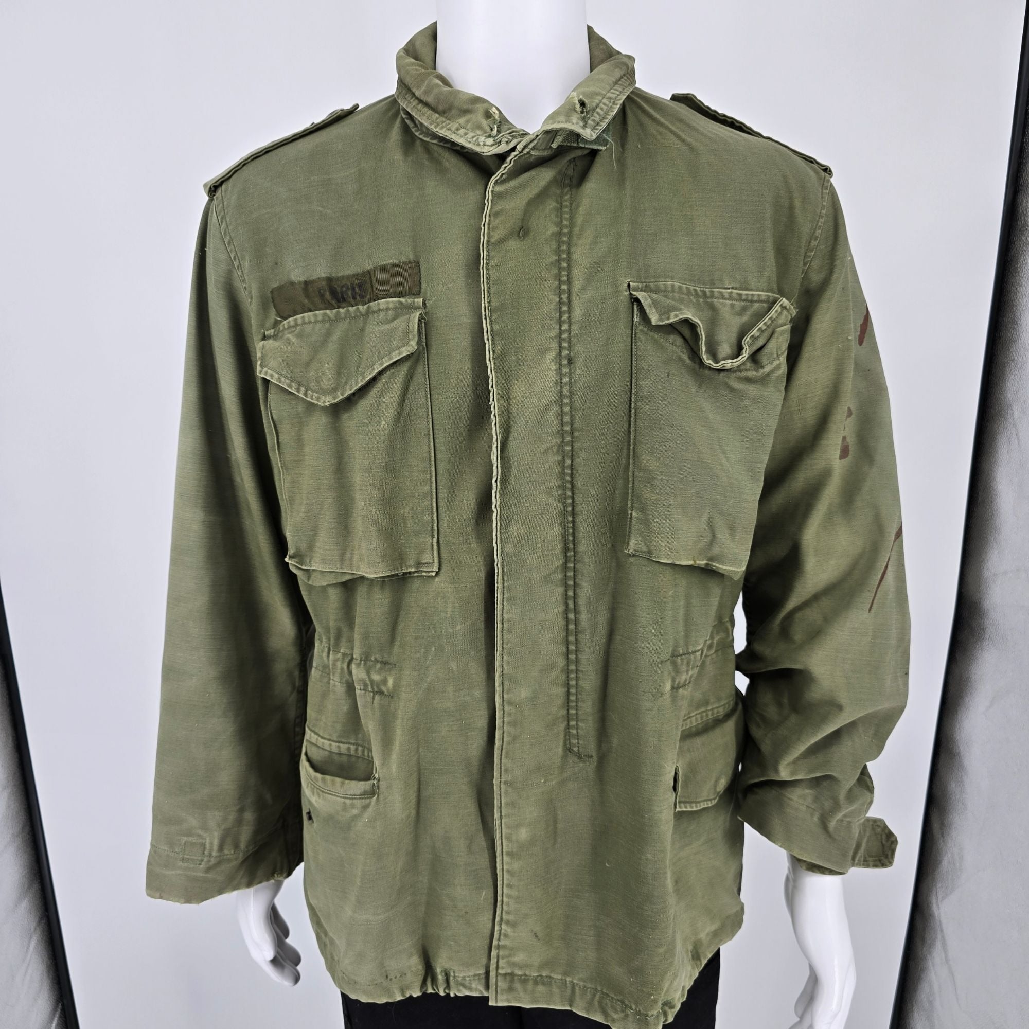 Vintage 1970s U.S. Army OG-107 Olive Green Cold Weather M-1965 Field J ...