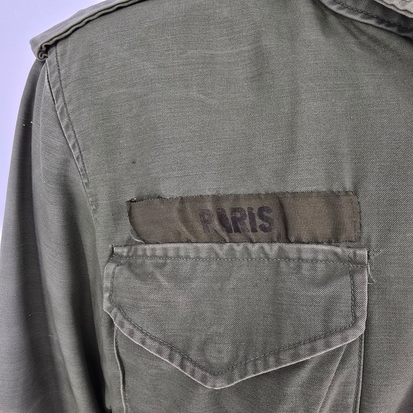 Vintage 1970s U.S. Army OG-107 Olive Green Cold Weather M-1965 Field Jacket (M)